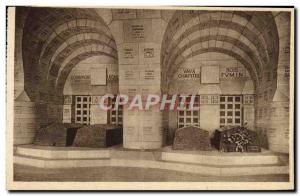 Old Postcard Douaumont double spatial cell in the cloister