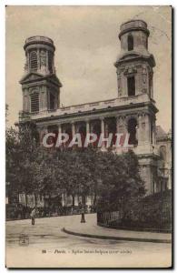 Paris - 17 - Saint Sulpice Church Old Postcard