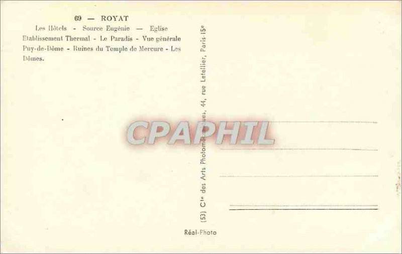 Modern Postcard Royat Puy de Dome