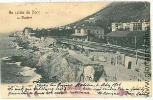 00090 VINTAGE POSTCARD: GENOA - NERVES-
