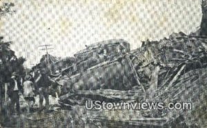 Wrecked Engines, Sept 15, 1907 - Canaan, New Hampshire NH  