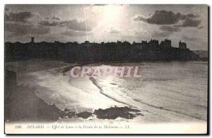 Old Postcard Dinard Moon Effect has the Pointe de la Malouine