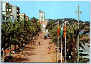 Postcard - Verdaguer promenade - Lloret De Mar, Spain