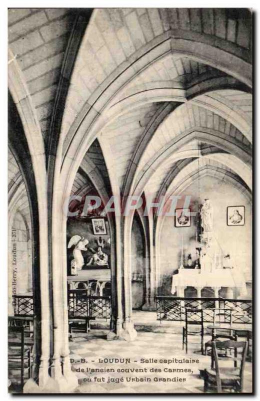 Old Postcard Loudun Chapter house of & # 39ancien convent of the Carmelites o...