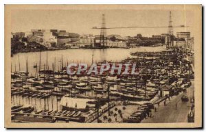 Postcard Old Marseille Vieux Port and Transporter