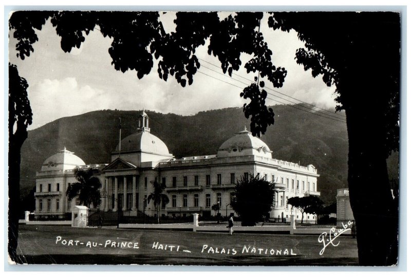 c1910 Palais National Port-Au-Prince Haiti Antique RPPC Photo Postcard