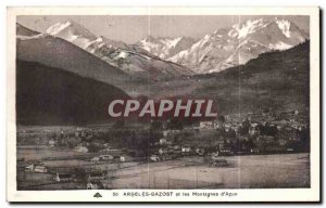 Old Postcard Argeles Gazost and assemblies of Azun