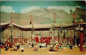 Santa's Miniature Circus, Santa Claus Land IN Vintage Postcard J62