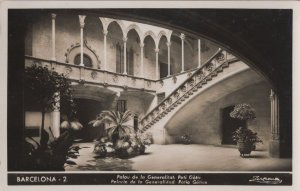 Barcelona Barri Gotic Pati Real Photo Spanish Old Postcard