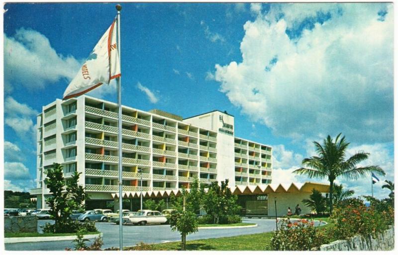 El Salvador San Salvador Hotel San Salvador Intercontinental 50s-60s Postcard #2