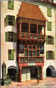 Austria Innsbruck Goldenes Dachl Embossed Vintage Postcard C169