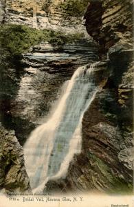 NY - Havana Glen. Bridal Veil Falls