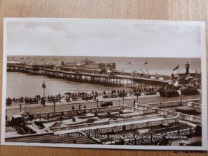 c1920's RPPC - Sun Terrace - Putting Green and Palace Lier - Brighton