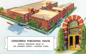CONCORDIA PUBLISHING HOUSE Lutheran Church St. Louis, MO 1954 Vintage Postcard