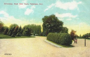 USA Driveway East Side Park Paterson New Jersey Vintage Postcard 04.18