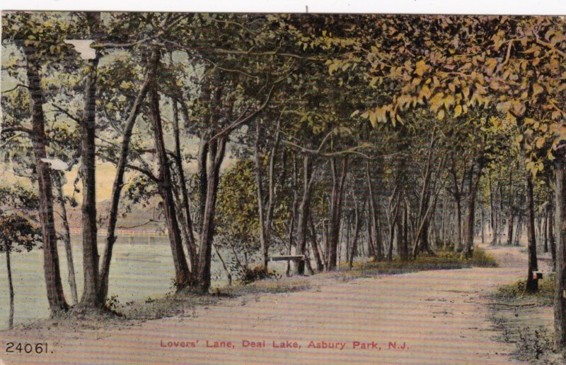 New Jersey Asbury Park Lover's Lane Deal Lake 1915 sk902