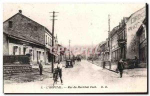 Old Postcard L & # 39Hopital Rue Marechal Foch