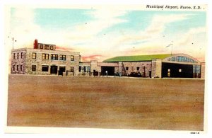 Postcard AIRPORT SCENE Huron South Dakota SD AT7263