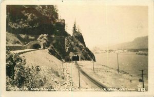 Oregon Salem Andrews Railroad Bonneville Dam RPPC Photo Postcard 21-14378