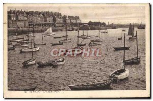 Postcard Old St Malo L & # 39Avant Harbor Yacht