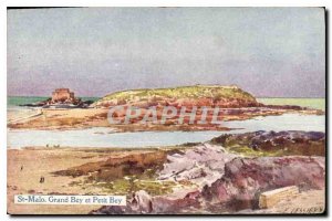 Postcard Old Saint Malo Grand and Petit Bey Bey