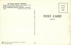 Custer National monument diorama postcard am9