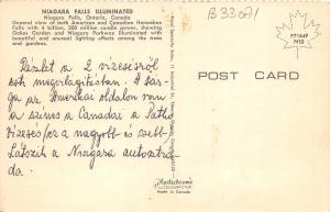 B33071 Niagara Falls Illuminated.  Ontario   canada