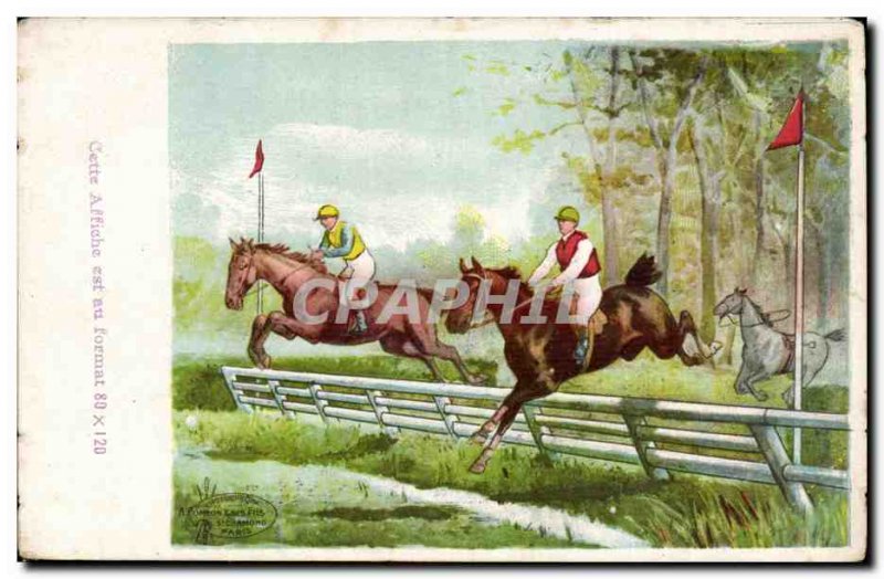 Old Postcard Fantasy Horse Horse Horse Horse Racing