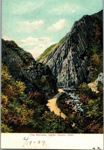 The Narrows, Ogden Canon UT c1907 Vintage Postcard C37