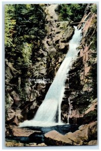 1961 Scenic View Glen Falls Waterfalls White Mountains New Hampshire NH Postcard