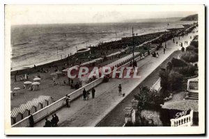 Old Postcard Cabourg Calvados La Digue Vue Generale and the Beach