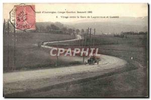 Postcard Old Cars Tour d & # 39Auvergne Gordon Bennett cup 1905 Toned Laqueui...