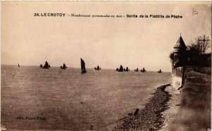 CPA Le CROTOY - Nombreuses promenades en mer - Sortie de la Flottille (514693)