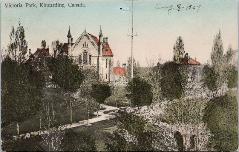 Victoria Park Kincardine Ontario ON c1907 Postcard F27 *as is