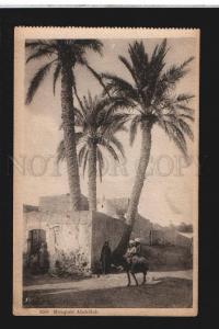 076868 MOROCCO Mosque Abdellah & boys on DONKEY Vintage PC