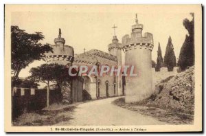 Old Postcard St Michel de Frigolet Arrive in the & # 39Abbaye