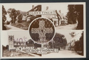 Worcestershire Postcard - Greetings From Cropthorne  RS16178