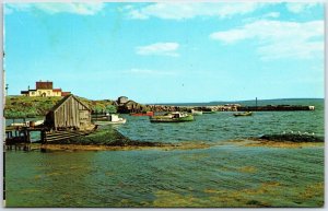 VINTAGE POSTCARD BLUE ROCKS AT NOVA SCOTIA CANADA c. 1960s