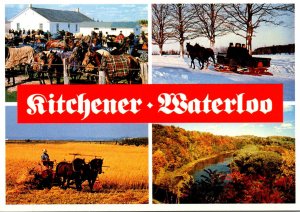 Canada Ontario Kitchener Waterloo Multi View Showing Mennonite Life