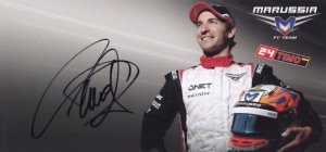Timo Glock Marussia F1 Motor Racing Team Hand Signed Photo