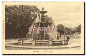 Old Postcard Troyes La Fontaine Argence