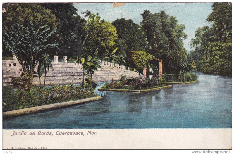 CUERNAVACA, Morelos, Mexico, 1900-1910´s; Jardin De Borda