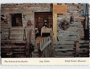Postcard Log Cabin, Ralph Foster Museum, The School of the Ozarks, Missouri
