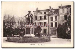 Old Postcard Verdun Place Chevert