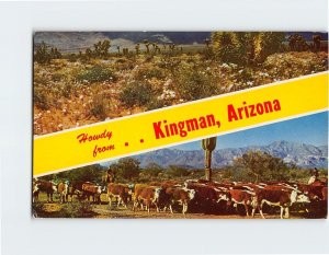 Postcard Howdy from . . Kingman, Arizona