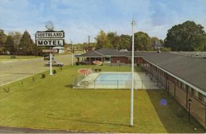 Southland Motel ~ New Albany MS Mississippi ~ US Highway 78 Motels Postcard