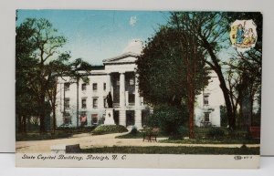 Raleigh NC State Capitol Building c1907 Postcard C18