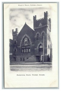 Vintage 1900's Photo Postcard First Presbyterian Church Trinidad Colorado