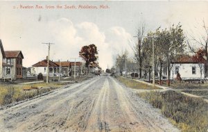 J59/ Middleton Michigan Postcard c1910 Newton Avenue Homes 261