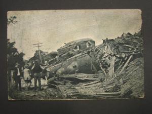 CANAAN NH 1907 TRAIN WRECK TRAINWRECK Postcard